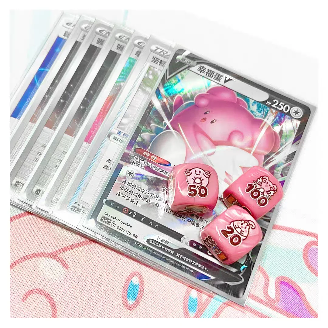 PTCG Pokemon Match Scoring Damage Counter Damage Indicator Doublesided Role-playing Game Chansey Vstar Board Chansey Dice Wave29