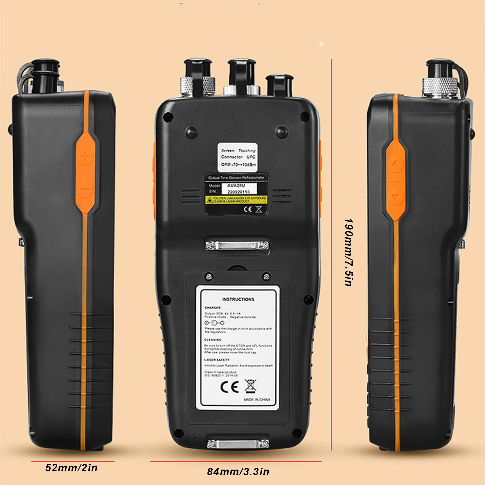 OTDR（光タイムドメイン反射計） 4 in 1 光パワーメータ ポータブル光テスター