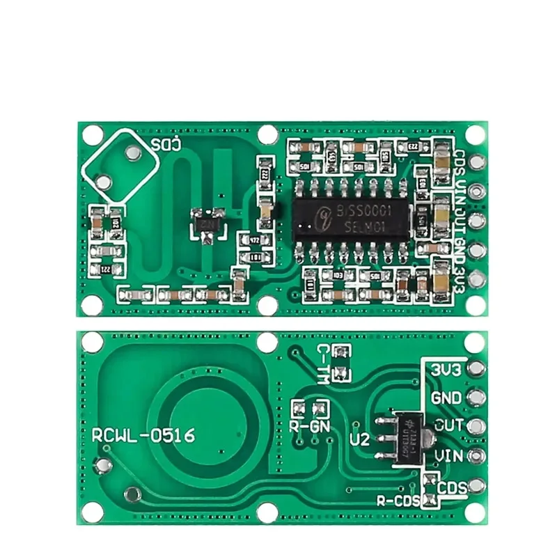 RCWL-0516 Módulo de interruptor de sensor de microondas Módulo de detección de cuerpo humano Detector de sensor inteligente