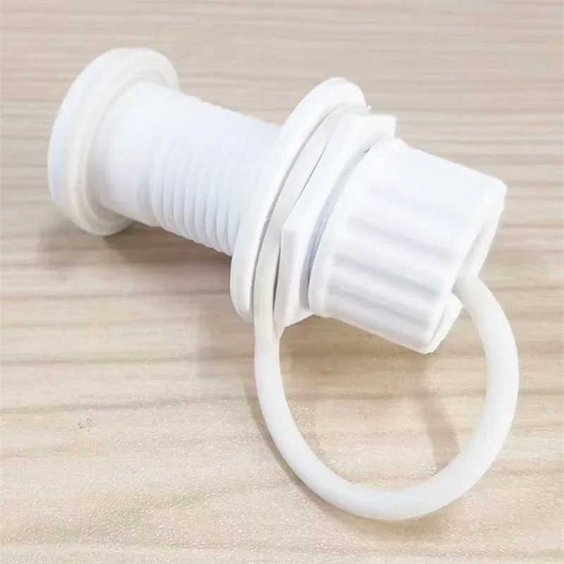 1PC 50mm Plastic Threaded Cooler Drain Plug Cooler Plug Replacement 1 Inch OD Threaded Drain Plug Assembly for Coolers White