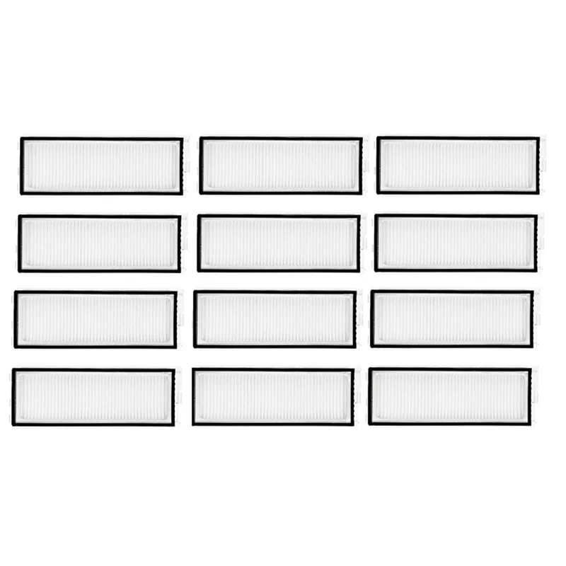 طقم فلتر بديل للمكنسة الكهربائية N83R - 12 قطعة يناسب موديلات Roborock Qrevo 5AE/Qrevo C/Qrevo C Pro/Qrevo Curv 2 Pro