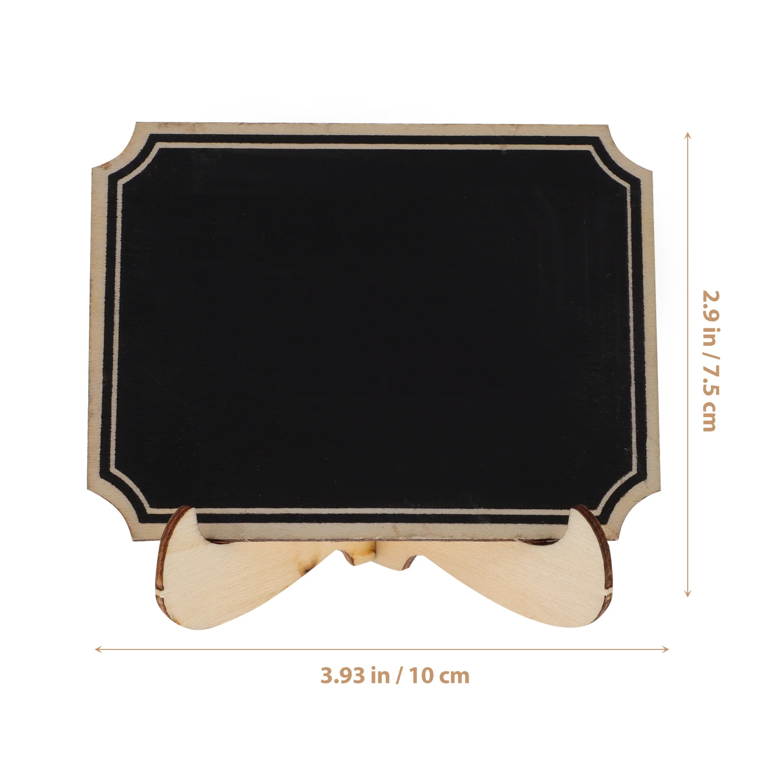 20 Pcs Rounded Corners Chalkboards for Food Miniature Table Small Blackboard Reusable Erasable Letter Wooden Practical
