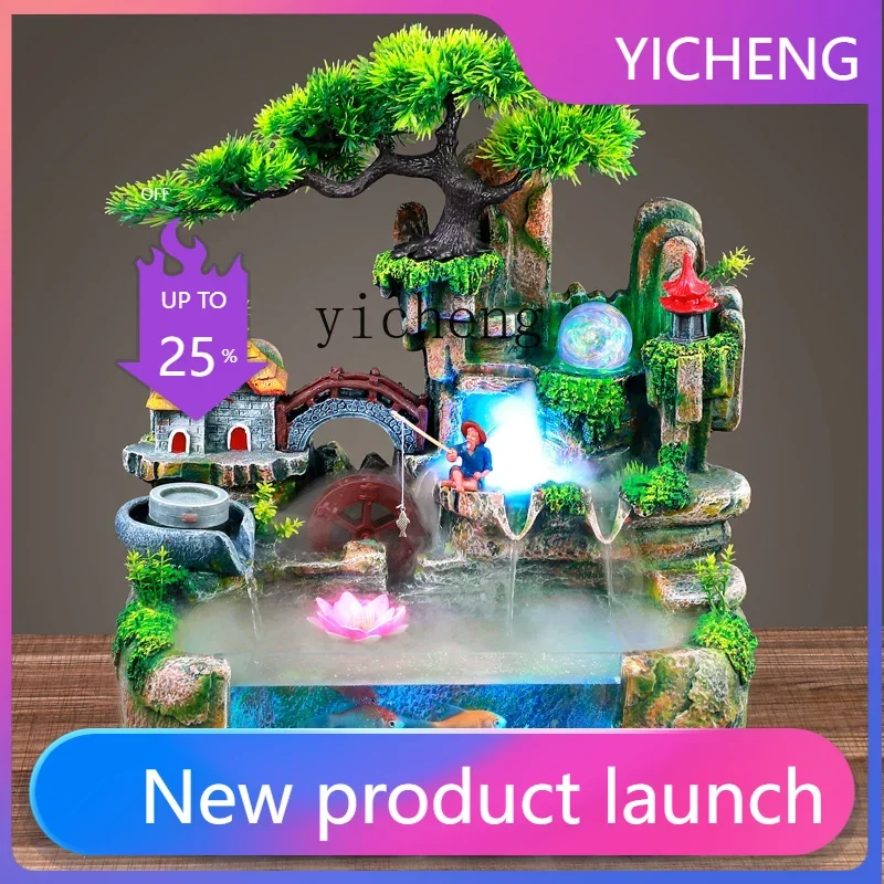 

LYY Рокарий Фонтан Циркуляционная Вода Аквариум Вода Функция Украшения Орнамент