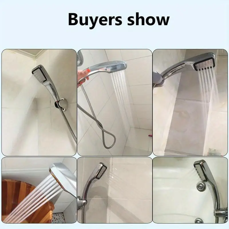 1Pc Handheld Shower Head High Pressure 300 Hole Water Saving Rainfall Bath Nozzle Filter Bathroom Accessory