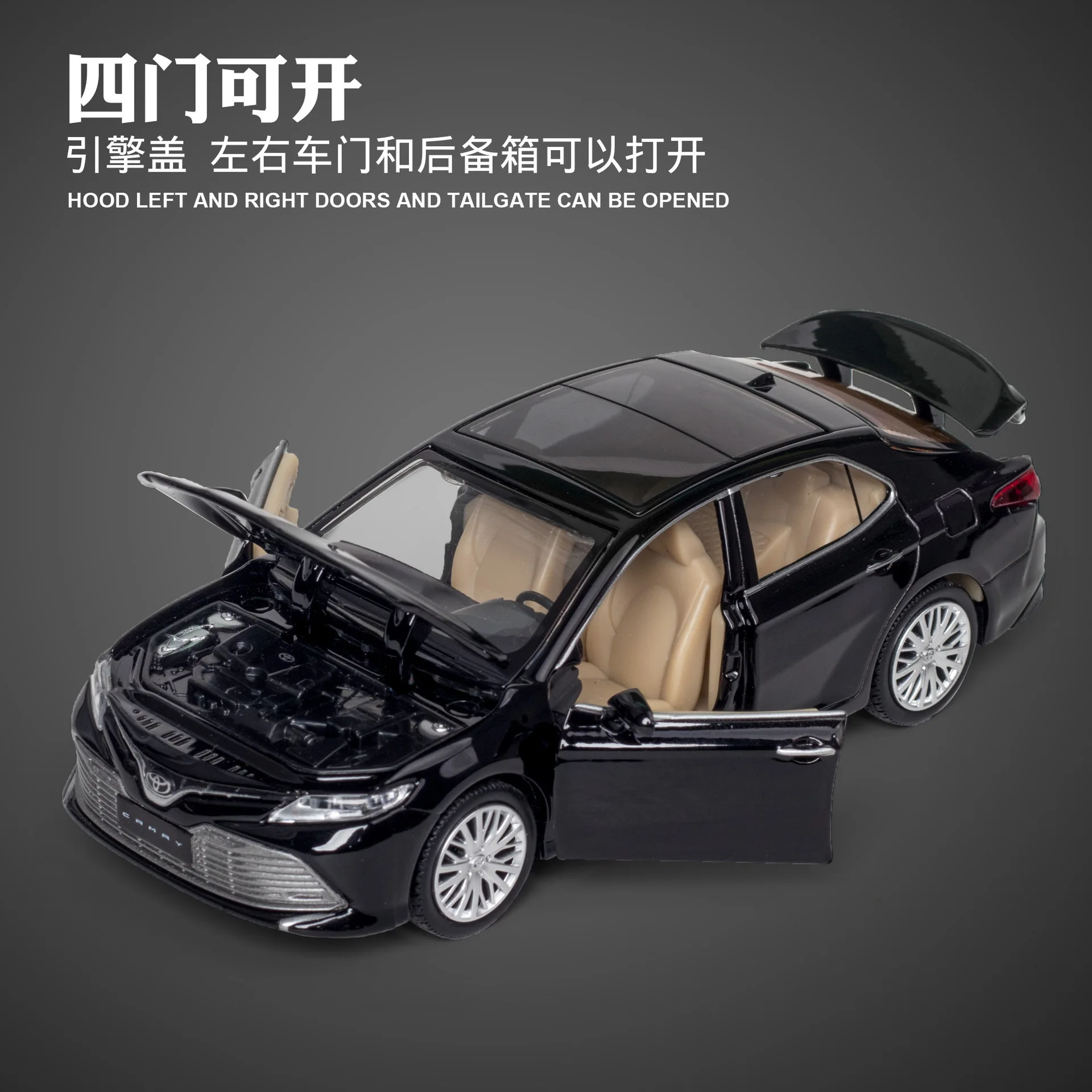 1:34 Alloy Diecast Metal Car Model for Toyota CAMRY Miniature Collection Diecast Model  Car Suit Toys for Children Birthday Gift