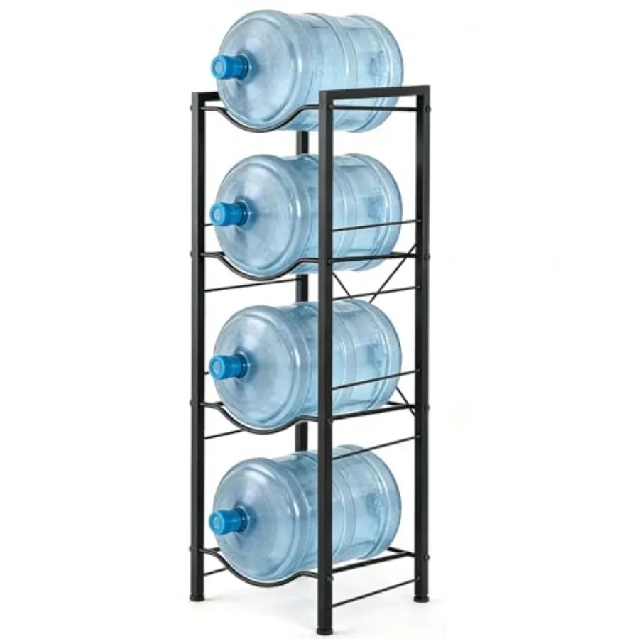 

5 Gallon Water Jug Holder, 4-Tier Water Bottle Stand for 5 Gallon Water Dispenser, Water Jug Rack for Kitchen Living Room, Offi