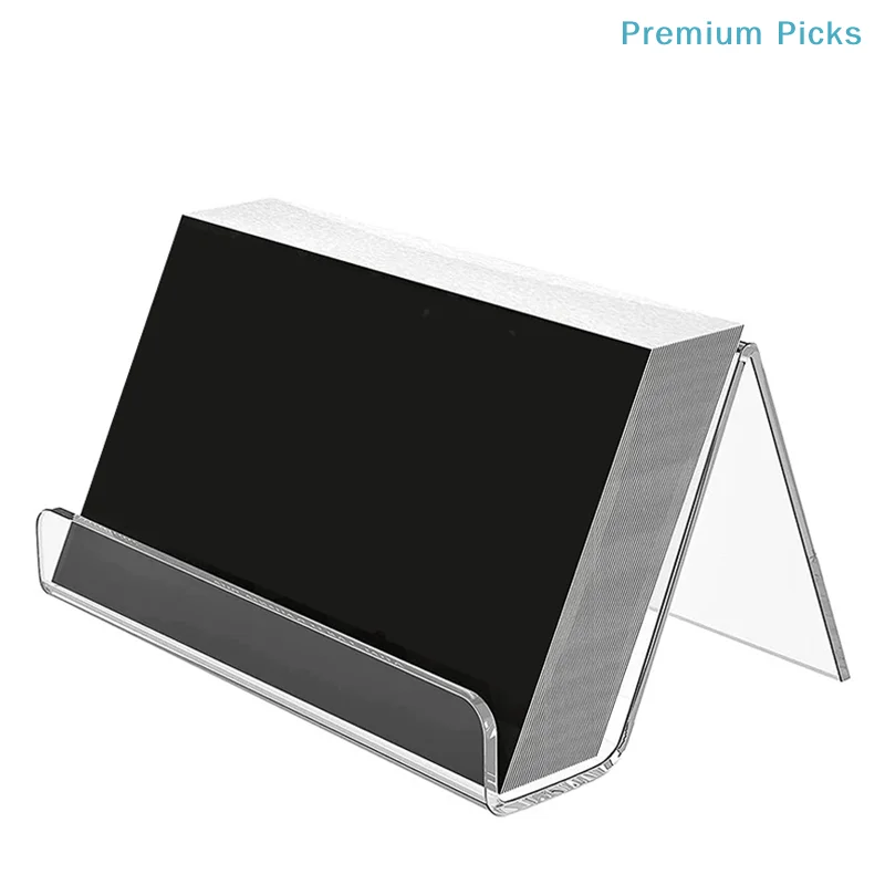 portableTransparent Acrylic Desktop Business Card Holder Table Desk Shelf Box Storage Display Stand Restaurant Office Supplies view 5