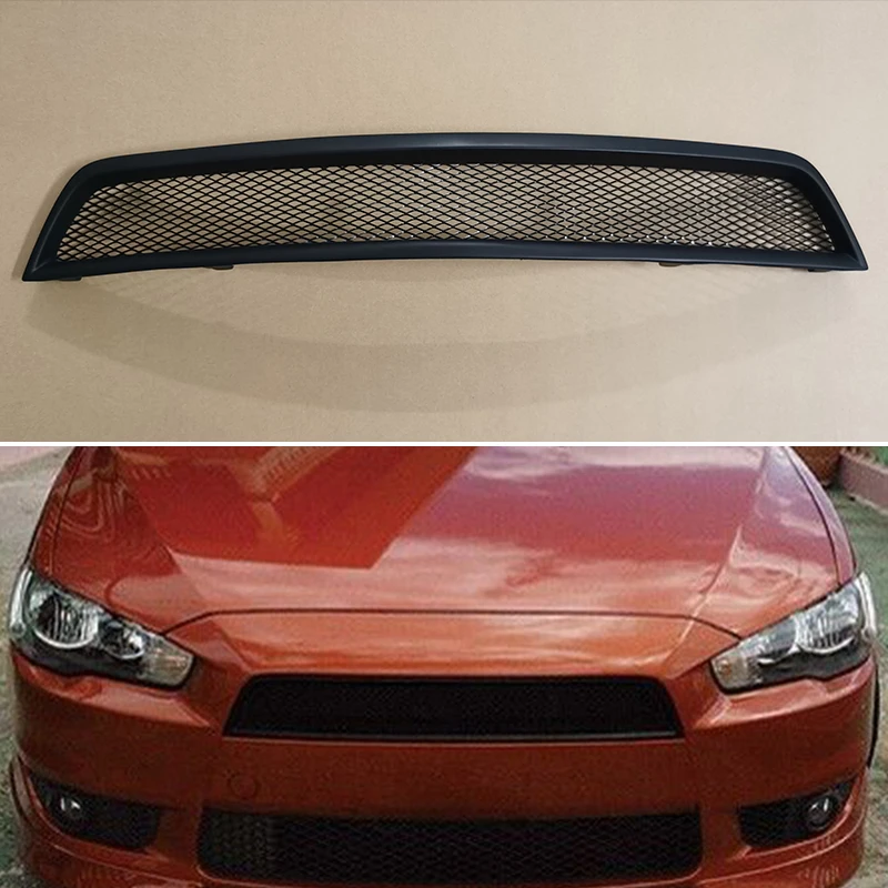 

For Mitsubishi Lancer 2008--2015 Year Refitt Front Center Racing Grille Grill Cover Accessorie Body Kit