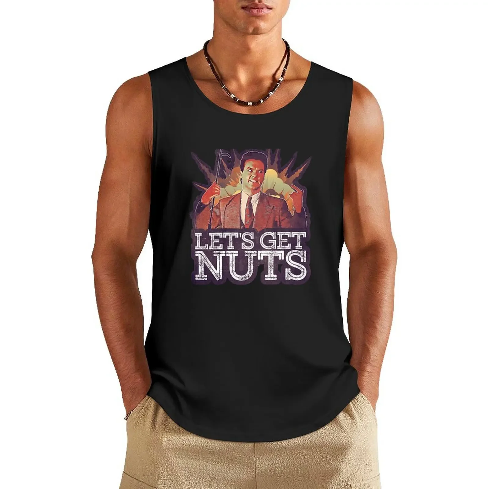 

Let's Get Nuts Tank Top fashion 2024 man clothing men Men's t-shirts