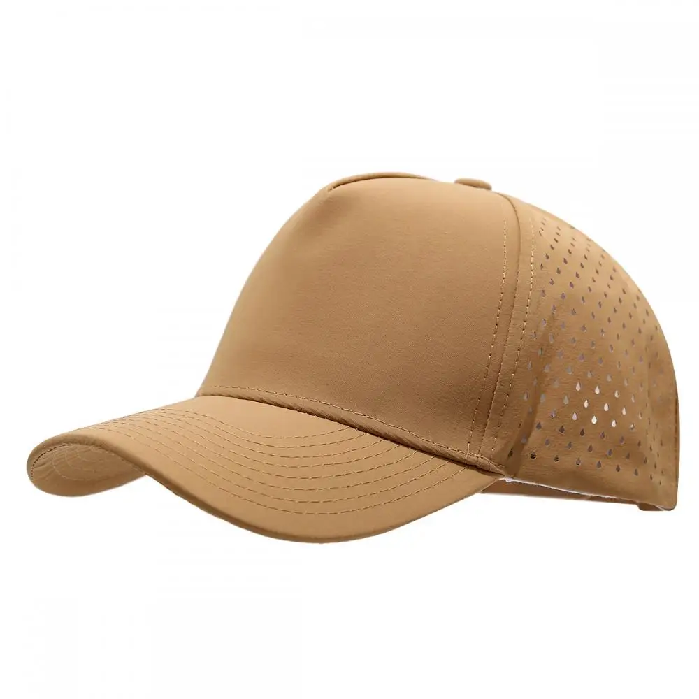 1 Stück Neue Fünfschichtige Laserperforierte Schnelltrocknende Kappe Atmungsaktive Sport-Visierkappe Sommer Wasserdichte Perforierte Trucker-Baseballkappe – Detail 14