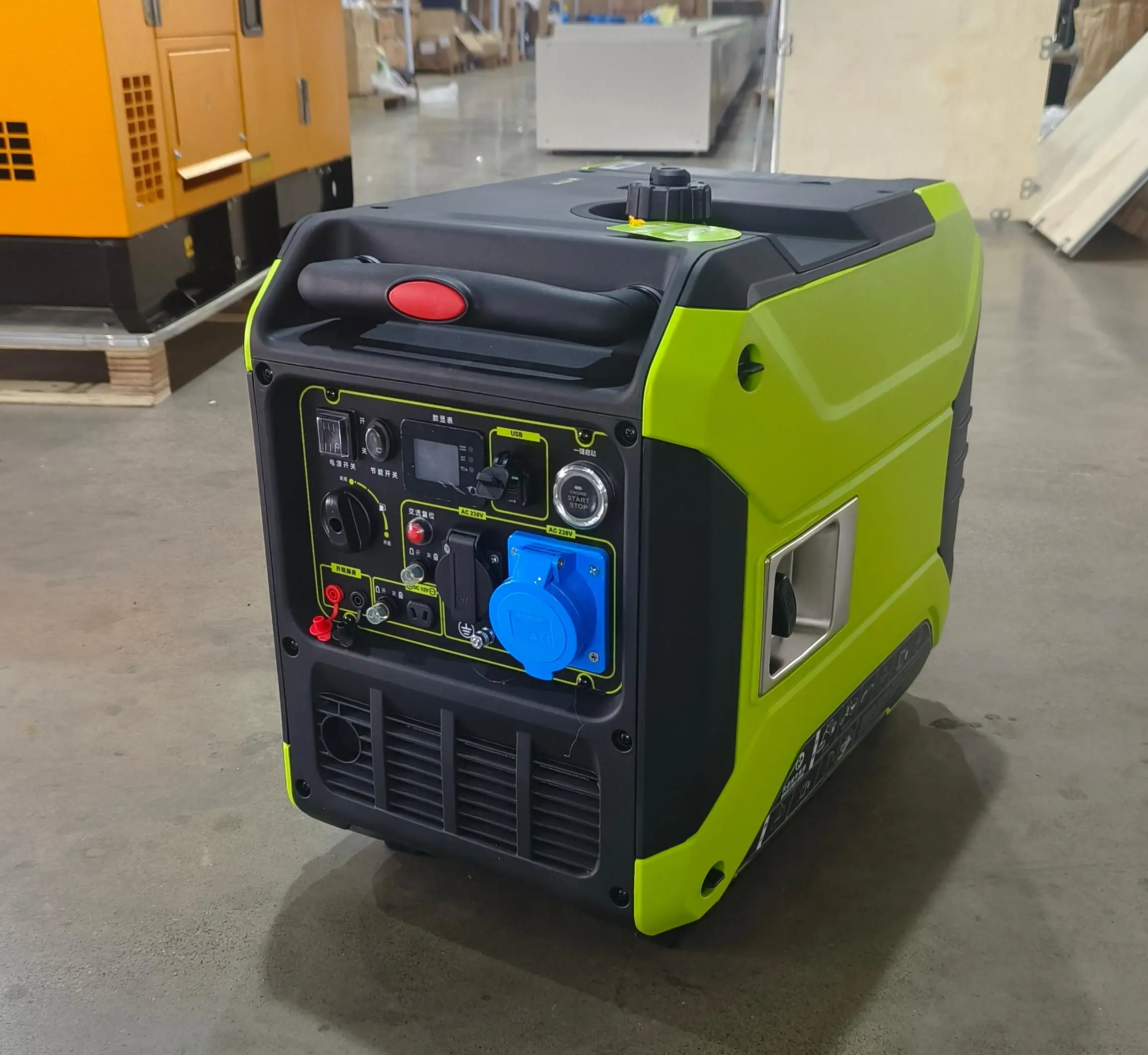 10KW Inverter Generator Petrol Engine Starting Pull Plate Air-Cooled Single Cylinder Power Station for Industrial Home Use