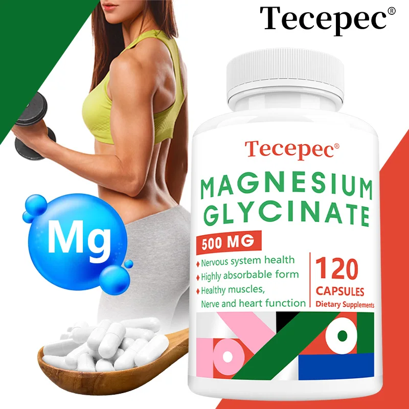 

Magnesium Glycinate, Nervous System, Improves Mood, Promotes Muscle Recovery, Promotes Heart Health, Improves Sleep Quality