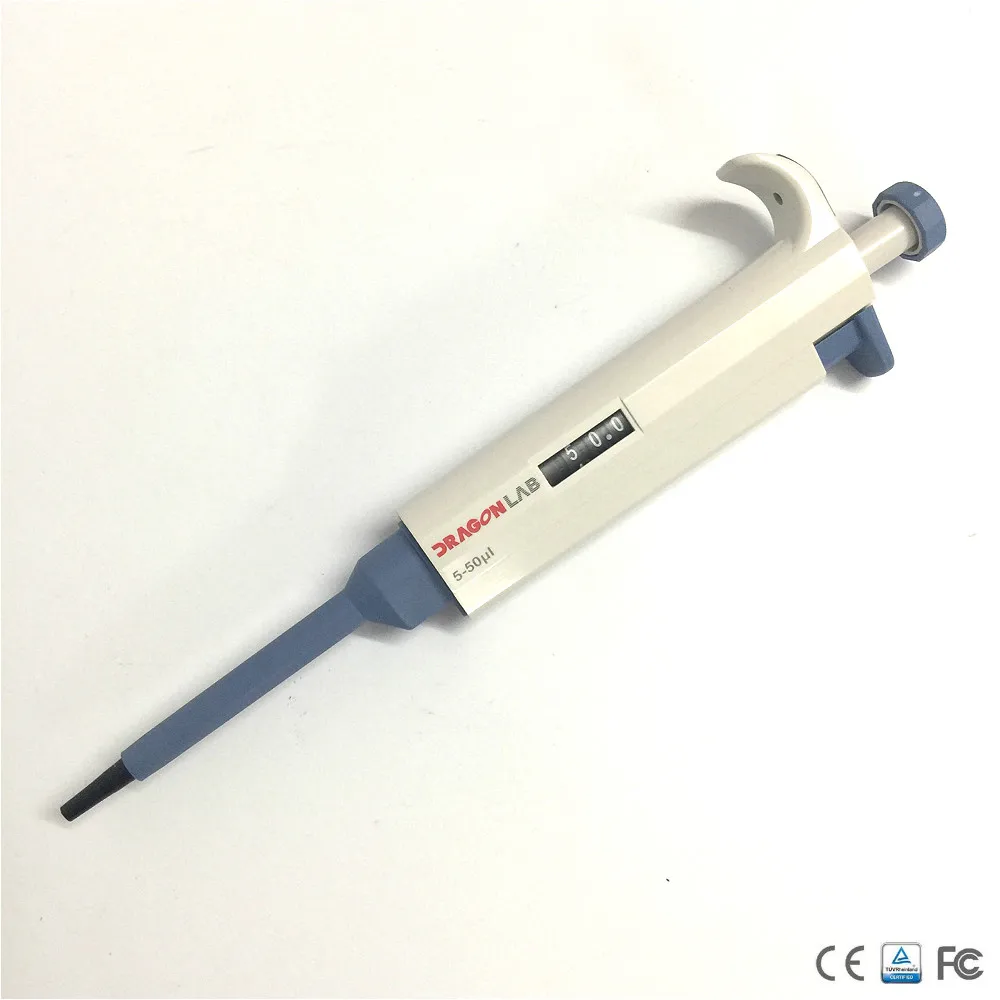 DLab Pipettor Single-channel Adjustable Volume Mechanical Pipette-TopPette Dragon lab Pipettor Pipet 200-1000ul Come With Tips