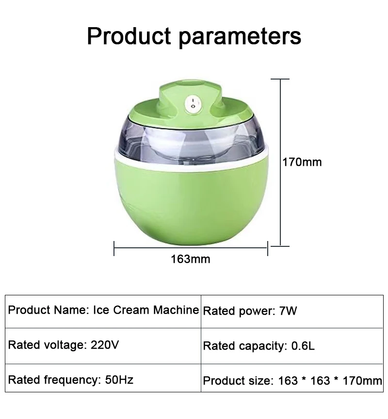 DMWD 600ml Household Full Automatic Soft Hard Ice Cream Maker Machine Intelligent Sorbet Fruit Yogurt Ice Maker Dessert Maker