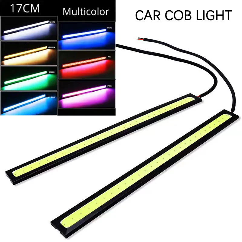 1 PCS Daytime Running Light Strip For Cars Decorative Light Bar Super Bright 12V Led Strip Lights For Car 17cm