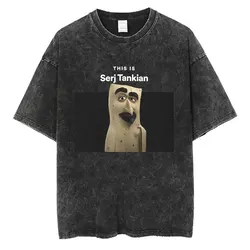 This Is Serj Tankian Funny Meme T Shirt Washed Vintage System of A Down Tshirt Men Women Rock Alternative Metal Music T-shirts