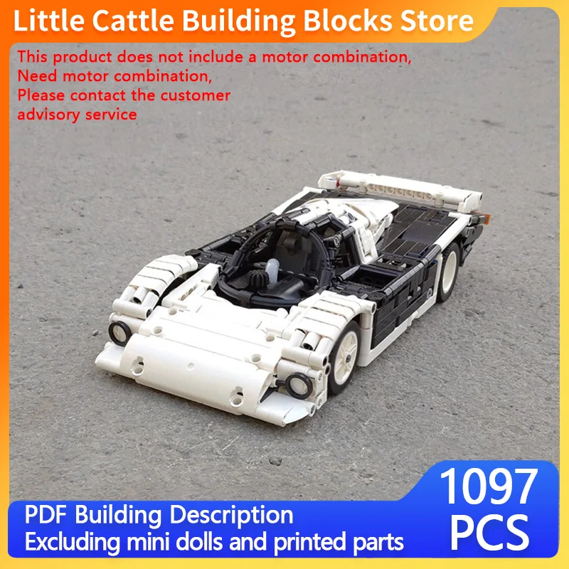 Speed Racing Car Model MOC Building Bricks High-Performance Sports Car Modular Technology Children Holiday Gifts Assemble Toys