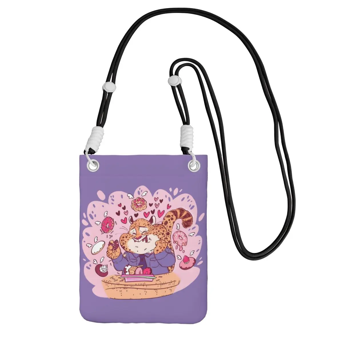 

Custom Fashion Zootopia Mobile Phone Bag Men Women Zoo Animation Shoulder Crossbody Bag Amusement Park Adjustable Length