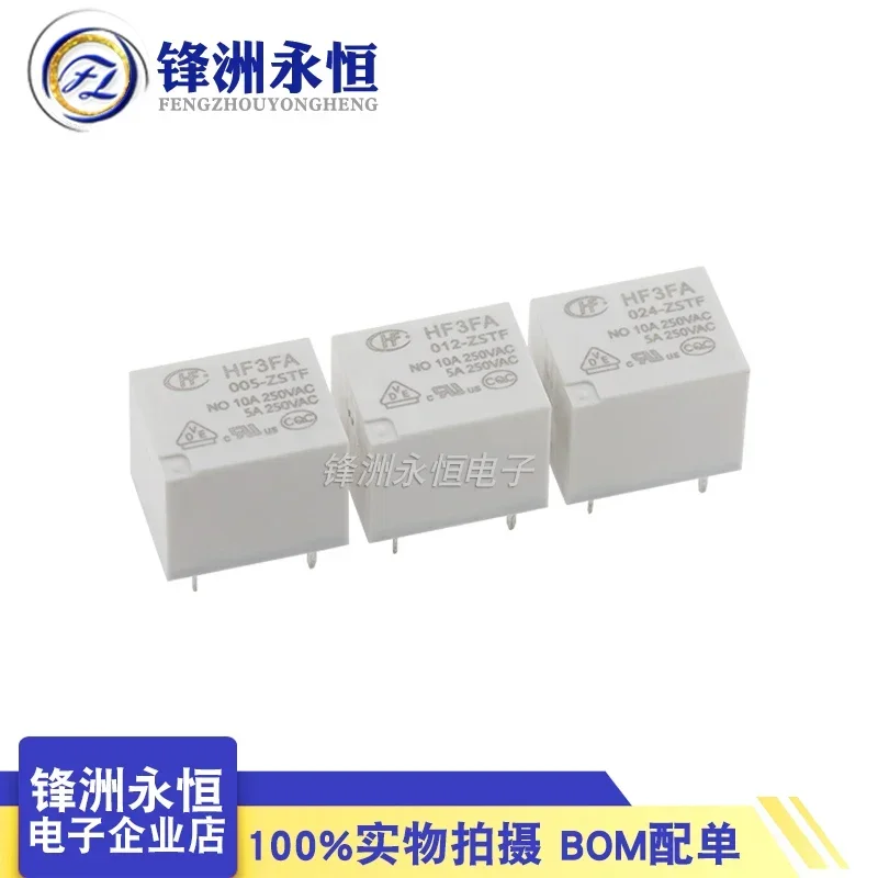 10pcs Relay HF3FA-005 012 024-HST HF3FA-005-ZSTF HF3FA-012-ZSTF ZST HSTF 4Pin ZSTF 5Pin HF3FA-T 73 5V12V 24V