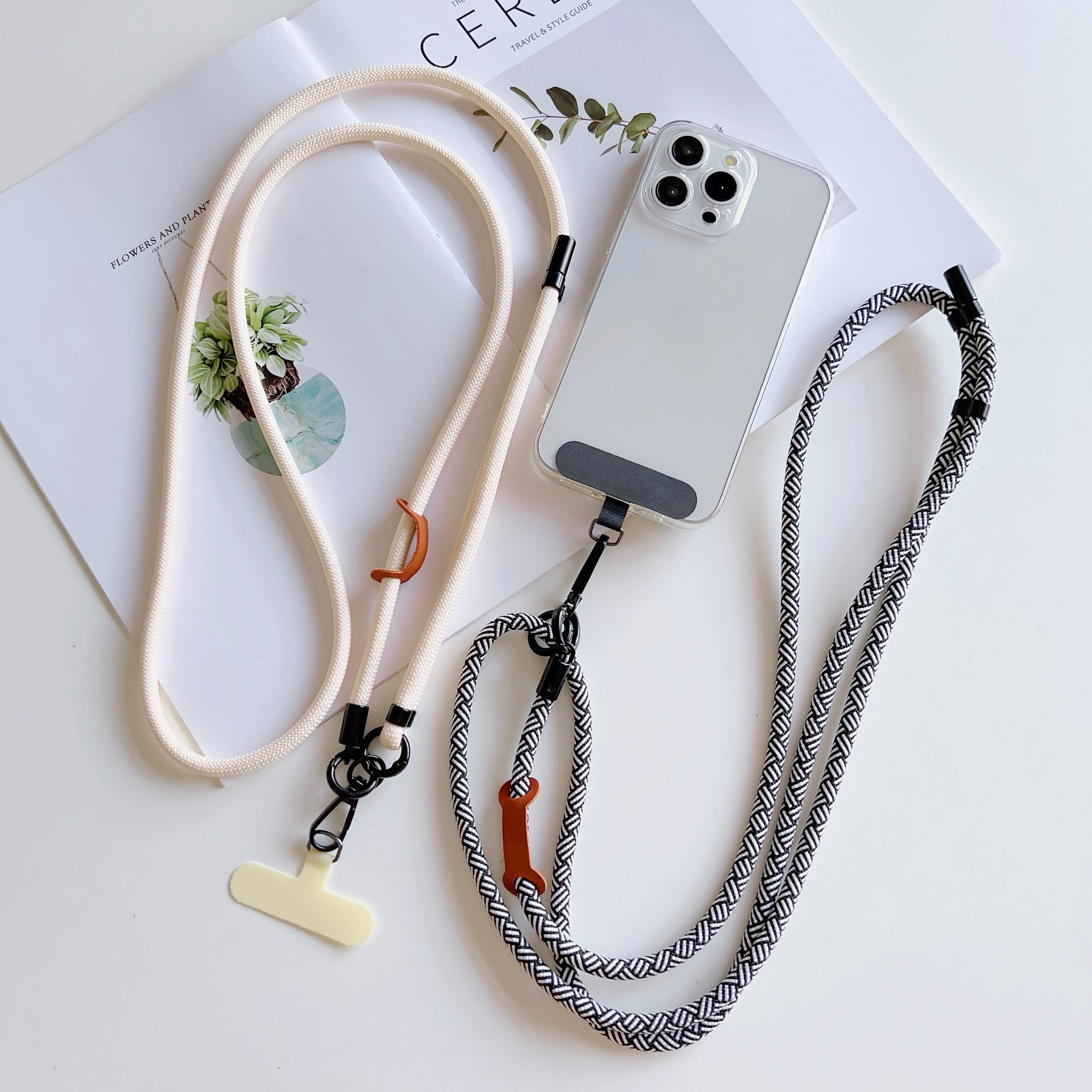 

Simple 7MM Adjustable Mobile Phone Universal Lanyard, Crossbody Shoulder Strap, Shoulder Strap, Sports Anti-Loss Lanyard
