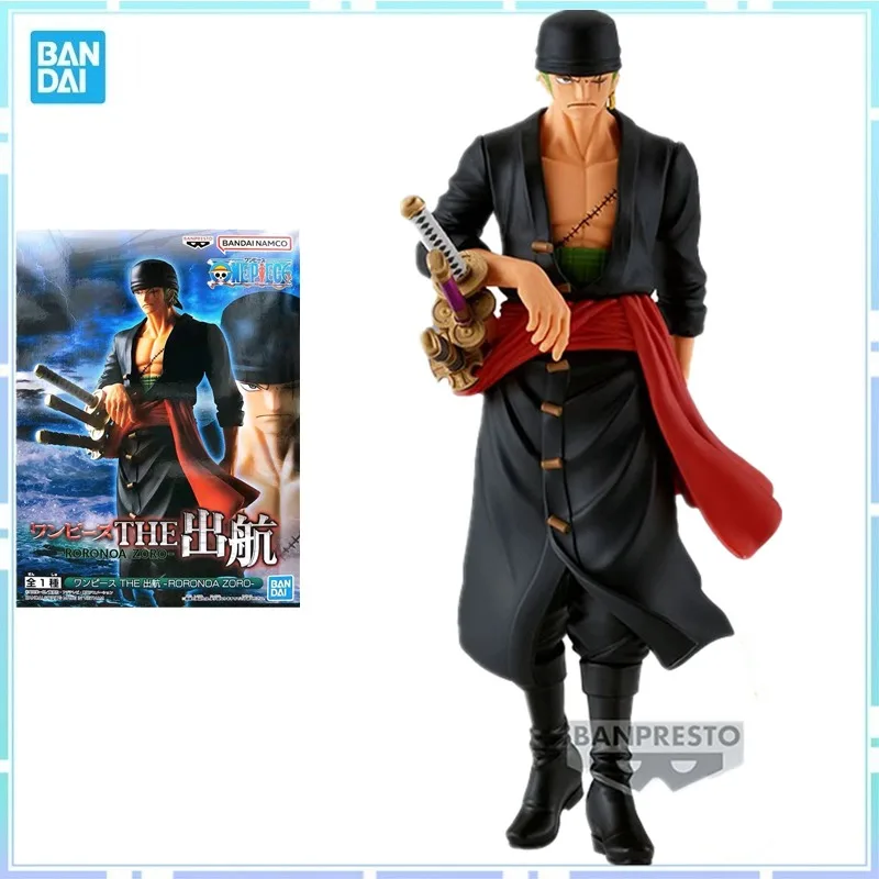 

Bandai Original Banpresto Anime One Piece THE Roronoa Zoro 17CM PVC Action Figure Model Collection Limited Gift Toys