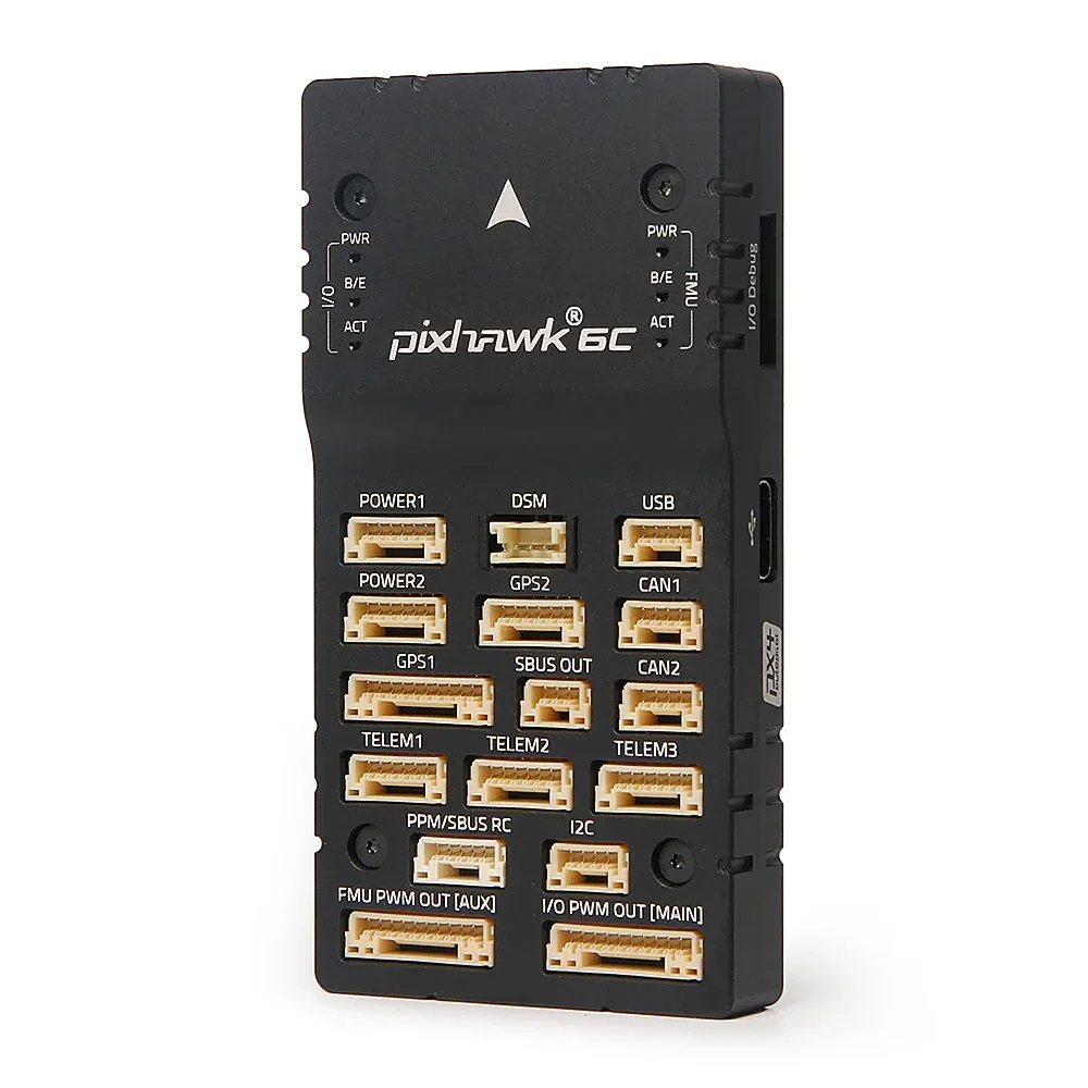 Controladores de vuelo de piloto automático Holybro Pixhawk 6C (plástico) con módulo de alimentación PM02 V3 /PM06 /PM07 /M9N /M10 GPS para Dron RC FPV