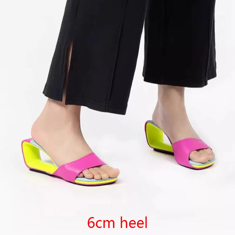 Phoentin High wedge Heels Modern Slippers Open Toe Women Summer 2023 new Ladies Outside Footwear elegant Sandals size 41 FT2533