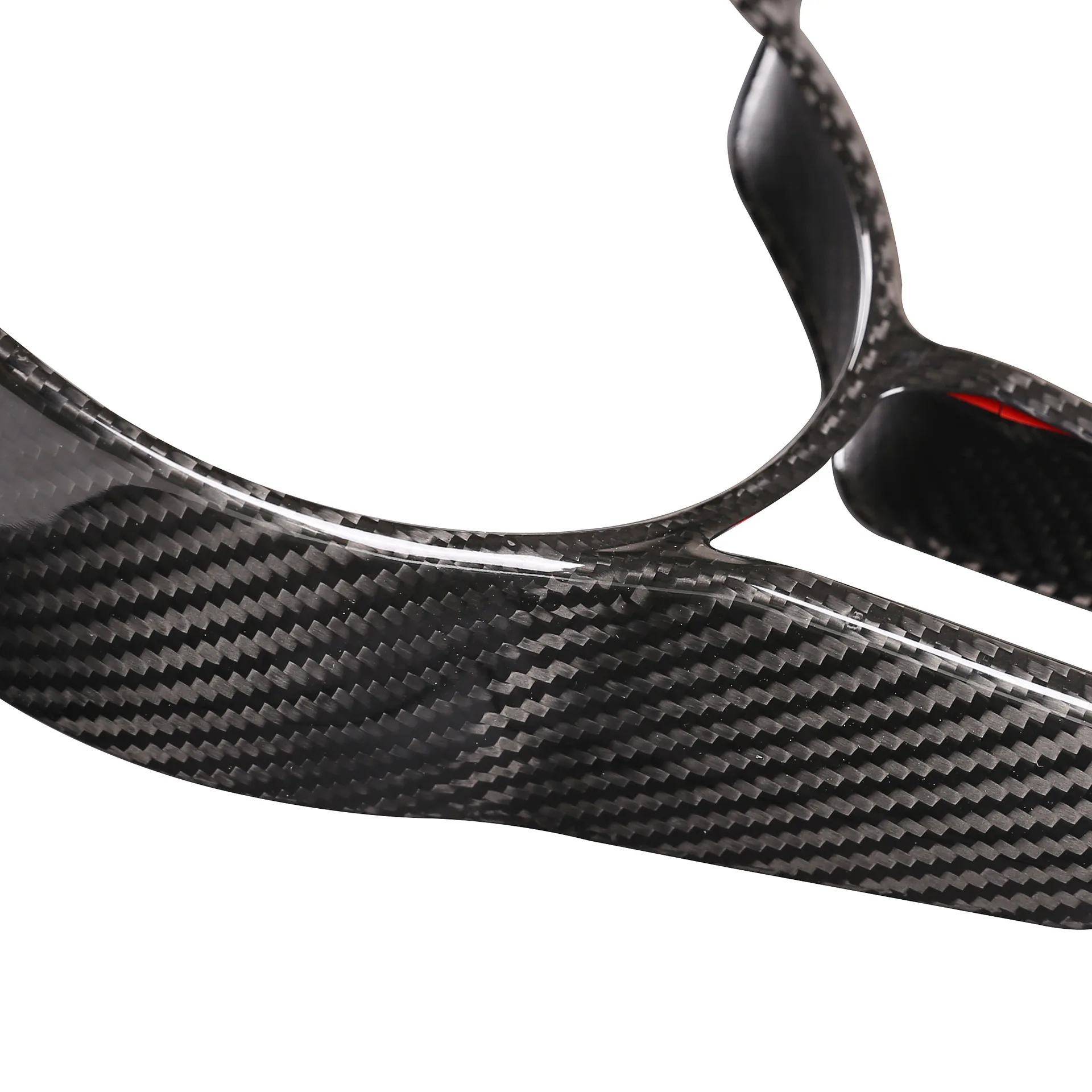 Carbon Fiber Steering Wheel Cover Sticker for Porsche Panamera Macan Cayenne 718 911 Cayman