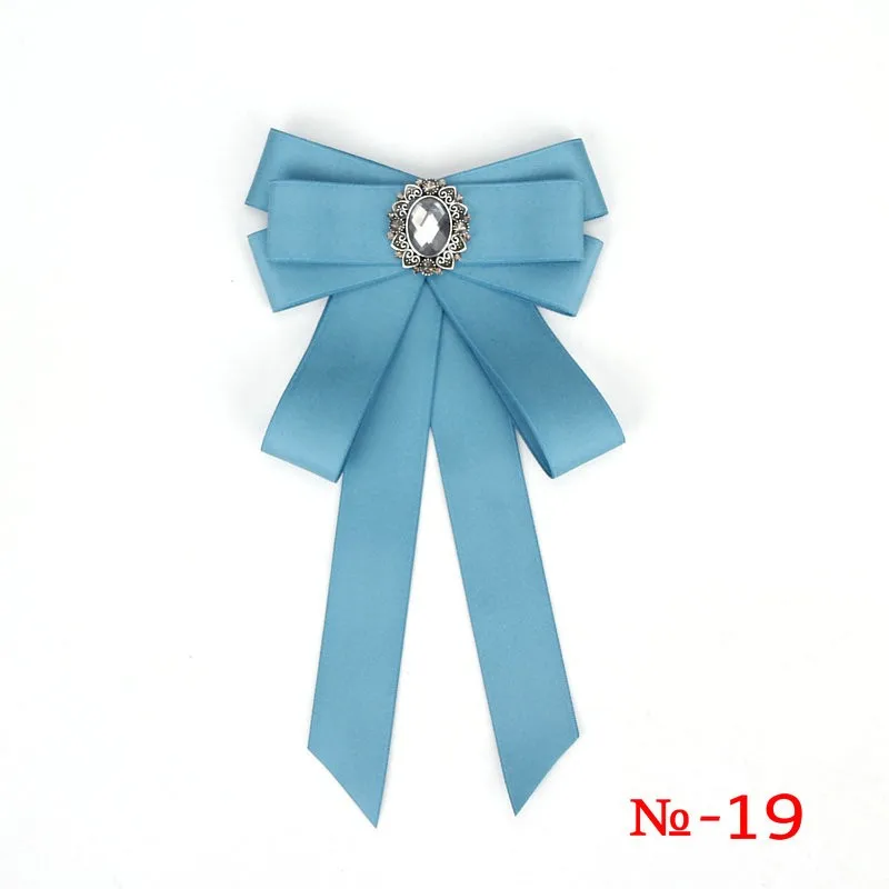 Modische Schwarze Schleifen-Krawattenklammer Rotes Diamant-Fliegeband Weiße Strass-Hemdfliege Geschenk für Damen Accessoires – Detail 20