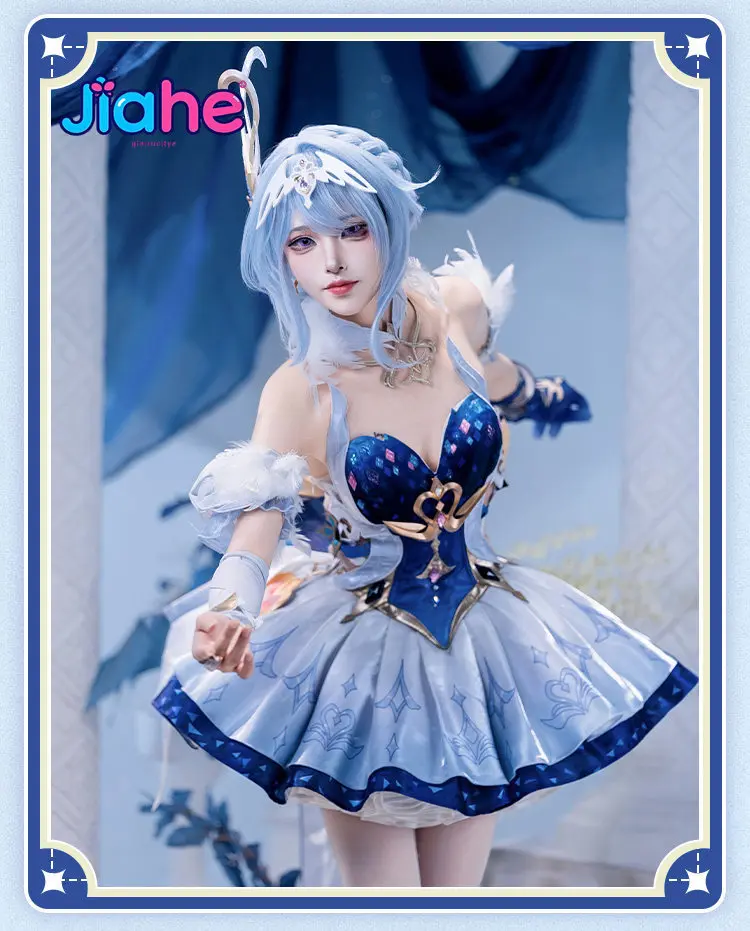 Odette ‌   Genshin Impact ‌   Cosplay-Kostüm Komplettset Damen Anime-Spiel Elegantes Kleid Halloween Karneval Party Odette ‌   Ballettrock