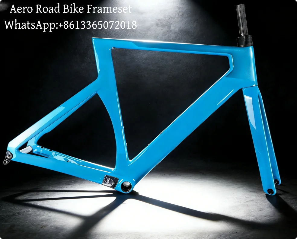 2025 Aero Rennrad-Rahmenset 700C Superleichter T1100 Carbon-Rennradrahmen mit Scheibenbremse