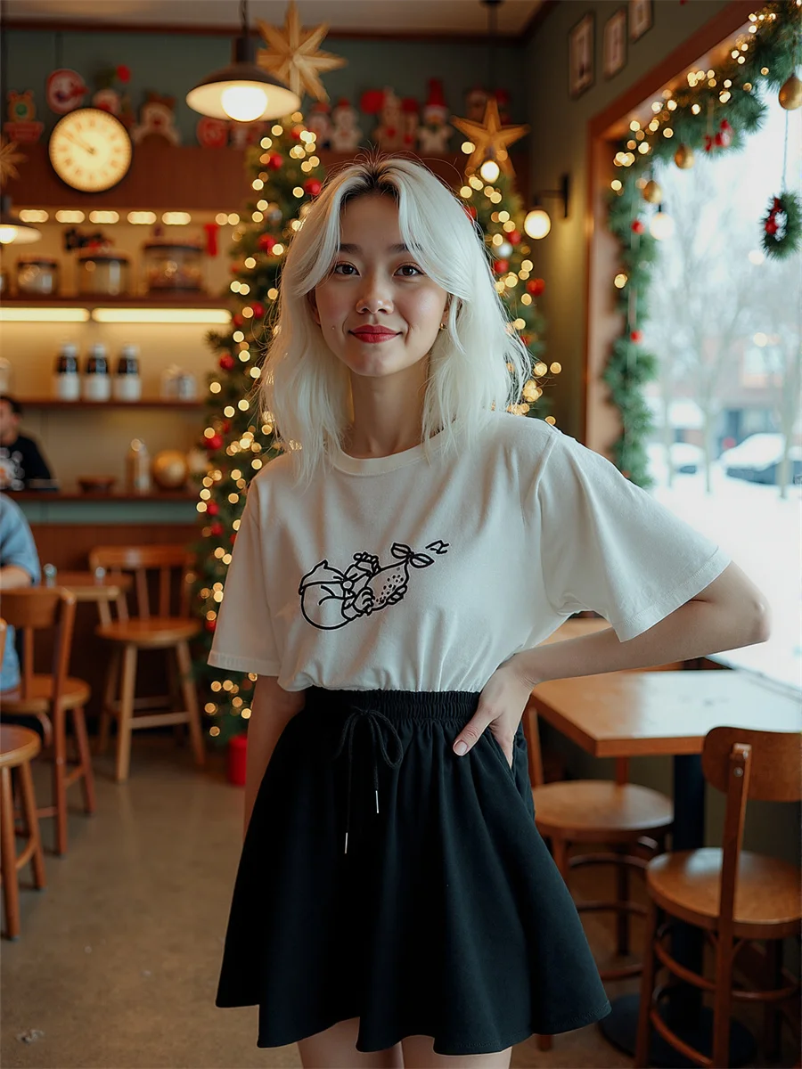 กางเกงขาสั้นเอวสูงทรงหลวมแบบมีเชือกผูก ดีไซน์หรูหรา เสื้อผ้าผู้หญิงสำหรับฤดูหนาว ซับในเอวสูง ชุดลำลองใส่สบายสำหรับผู้หญิง สไตล์อบอุ่นและทันสมัย