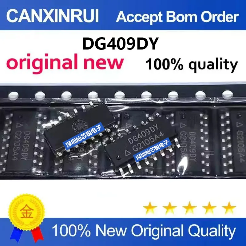 (5-100pieces)Brand New Original DG409DY DG409DY-T1-E3 SMD SOP16 Analog Multiplexer Chip