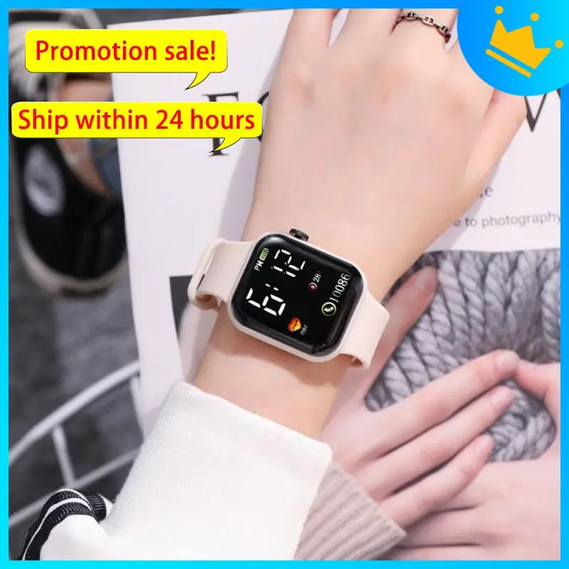 LED Digital Smart Watch For Women Waterproof Sport Ladies Watch Fashion Casual Men Sport Fitness Electronic Watches