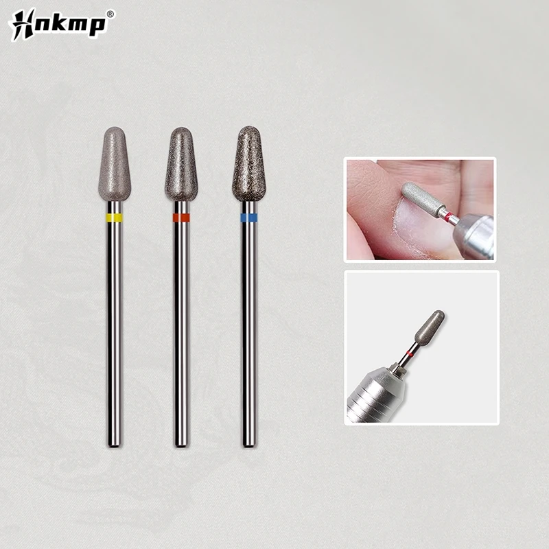 Diamond Milling Cutters For Manicure, Removing Exfoliating Nail Drill Bits Conical Shape Manicure Polishing Accessories Tools