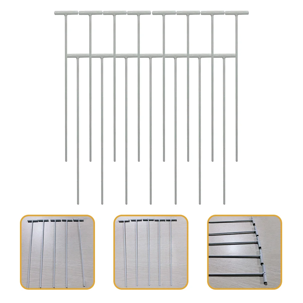 

15 Pcs Bird Cage Door Iron Bars Pigeon Entrance Railings Rods for White Wire Traps