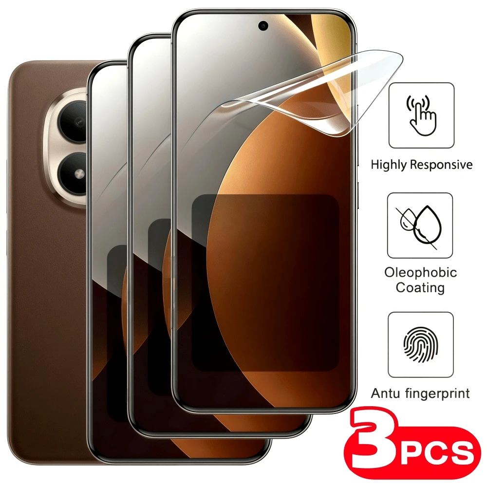 

3Pcs Full Cover Ultra HD Hydrogel Film for Redmi Note 15 14 13 Pro Plus 12 11 10 Pro 14S 12S 11S Anti-Scratch Screen Protectors