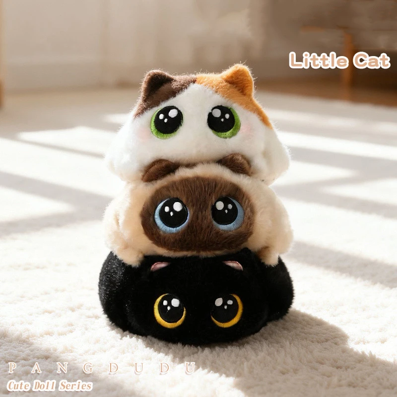 15cm Schwarze Katze Siamesische Katze Drei-Blumen-Katze Plüschtier Cartoon Realistische Katzenpuppe Künstliche Berührungspuppe Geburtstagsgeschenk