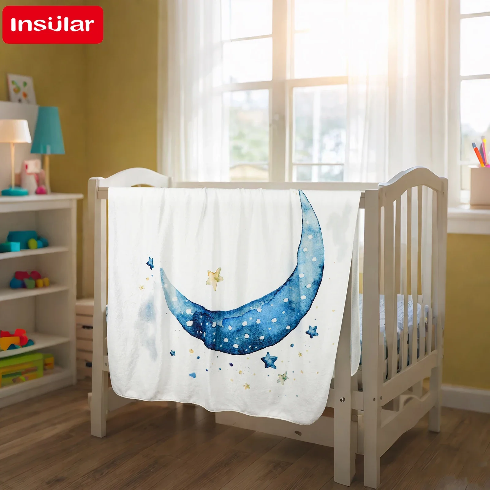 

INSULAR детский игровой коврик, фланелевое детское ежемесячное веховое одеяло, многофункциональное детское мягкое одеяло, приятное для кожи, От 0 до 1 года