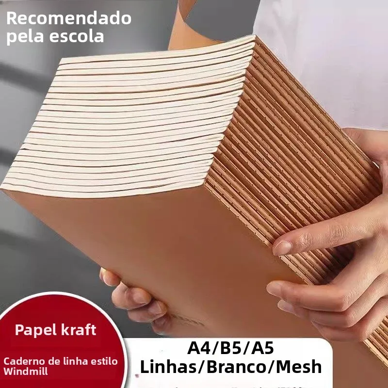 thickened-leather-paper-notebook-retro-simple-university-middle-school-elementary-school-student-a5-assignment-notebook