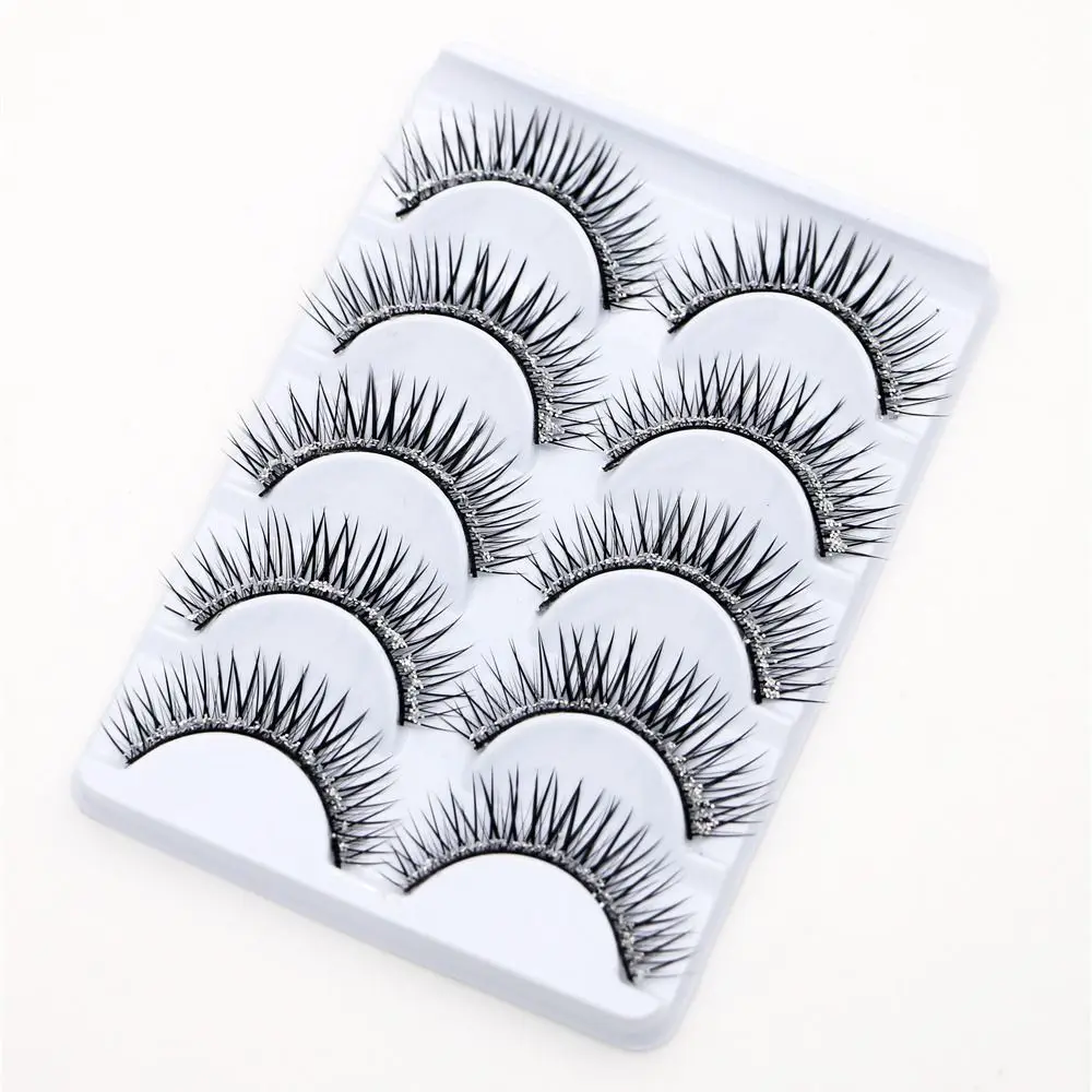 

Dramatic Volume Women Beauty Glitter Fuffy Lashes Eye Extension Diamond Manga Lashes False Eyelashes Thick Long Eye Lashes