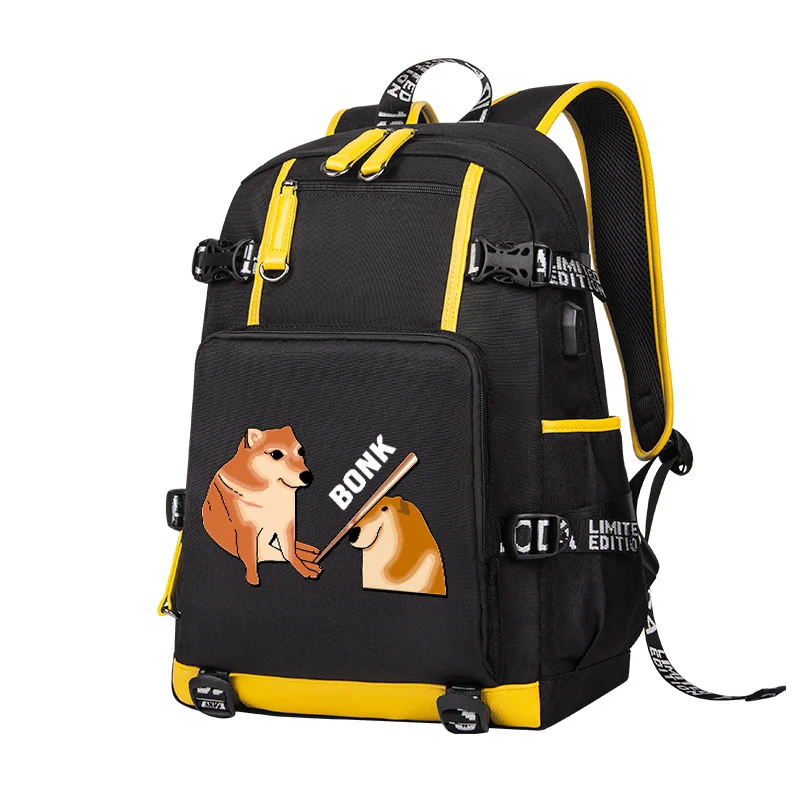 

Custom Shiba Inu Doge Cheems Meme Children Backpack Teenage Teenage Casual Bookbag for College School Bags