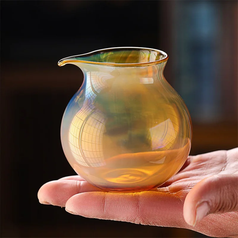 Prachtige Dazzling Hittebestendig Hoge Borosilicaatglas Fair Cup Thee Pitcher Huishoudelijke Chahai Kung Fu Thee Set Thee Divider