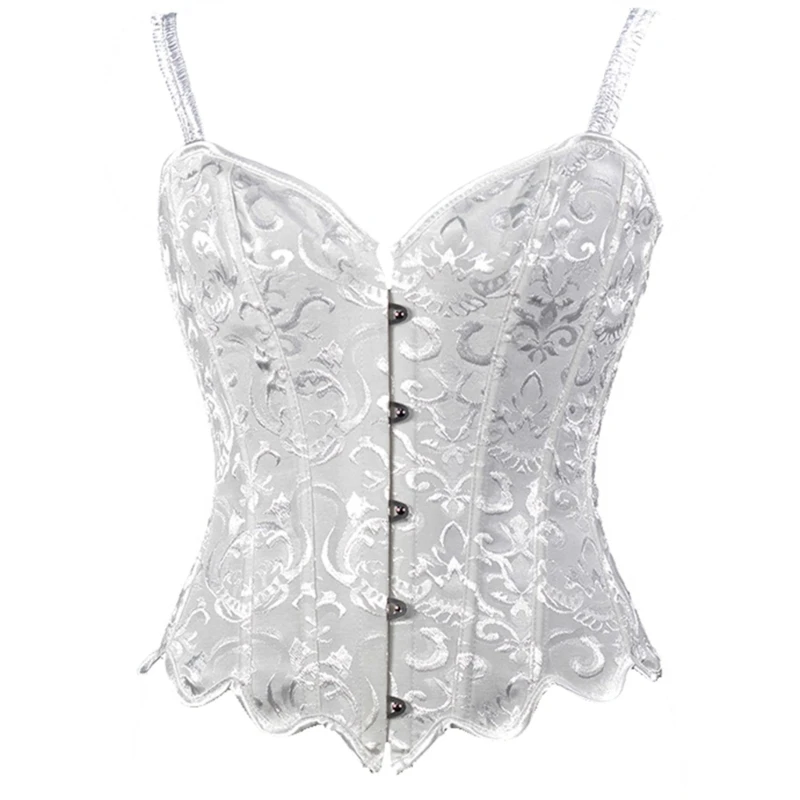 Corsets กระดูกลูกไม้ลายดอกไม้และ Bustiers ท็อปส์ซูสตรีแขนกุด Tube Tops Camisole M6CD