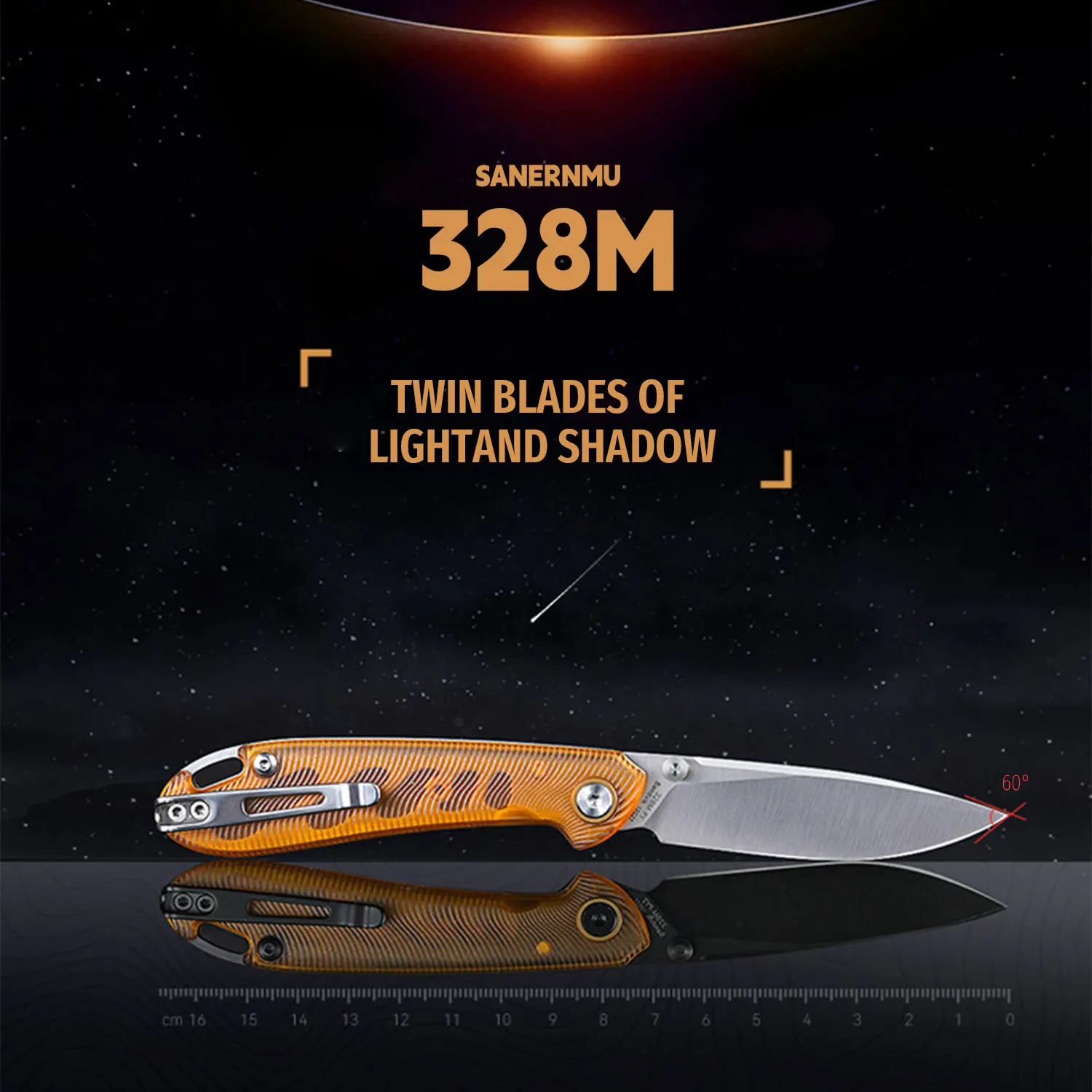 SANRENMU 328M Outdoor Folding Knife 12C27 Blade Camping Fishing Hunting Hiking Exploration EDC Portable Pocket Fruit Knives