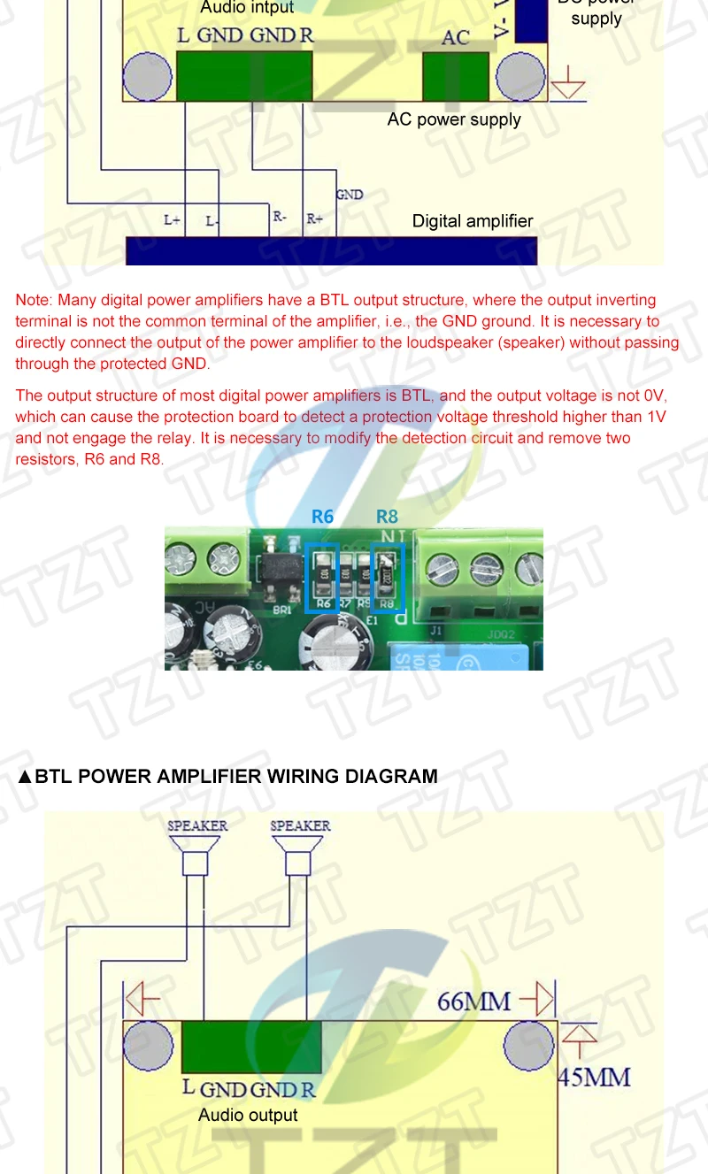 1/3PCS Power verstärker Lautsprecher Schutz Bord Boot Verzögerung DC Schützen Empfindlichkeit einstellbare Stereo Verstärker Doppel kanal – Detail 4