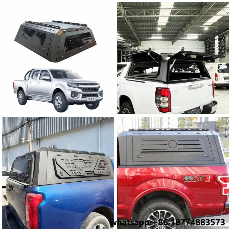 Heavy-Duty Waterproof Pickup Hilux Canopy Cab Aluminum Hard Top, Fits 2017-2025 Models for Off-Road Camping & Pickup Accessories
