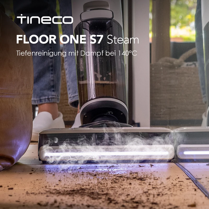 Tineco Floor One S7 Steam — lava e asciuga i pavimenti senza chimica