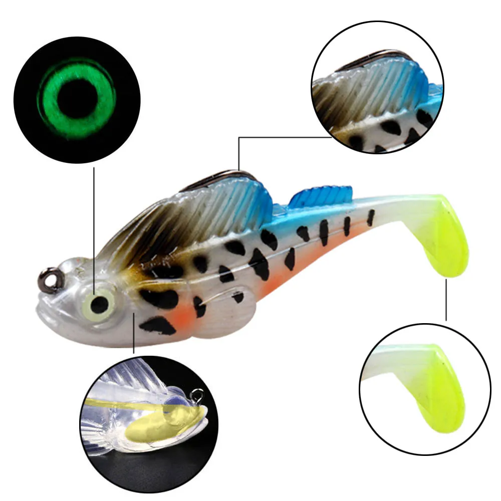 Vinilo 70mm Jigging para Lubina – Señuelo blando artificiales - imagen 2