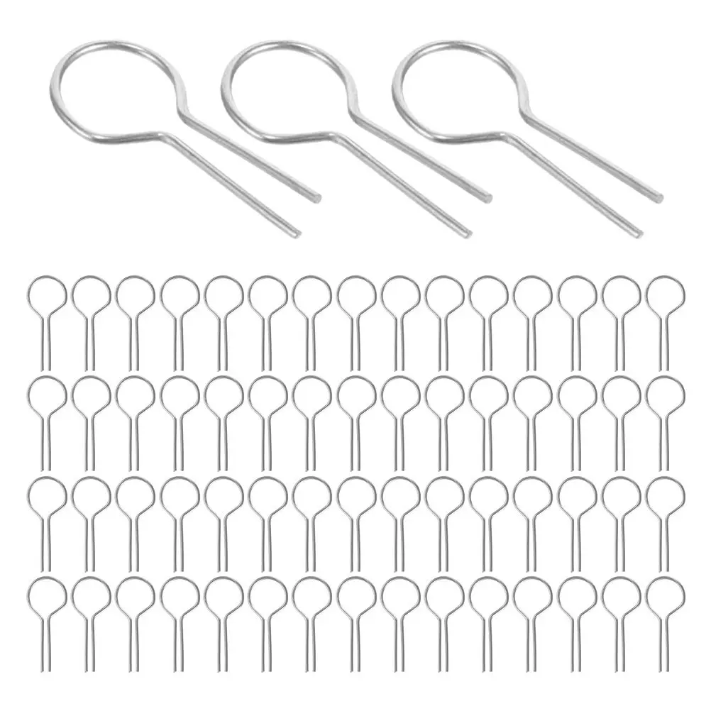 

200Pcs DIY Ceramic Hooks R-Shaped Nichrome Wire High Heat Resistant Jump Rings for Pendant Bead Ornaments Pendant Bead Ornaments